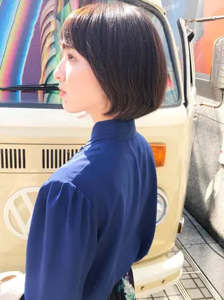 ショート カラー すきバサミを使わない カット✂️✨郡司泰之のヘアスタイル