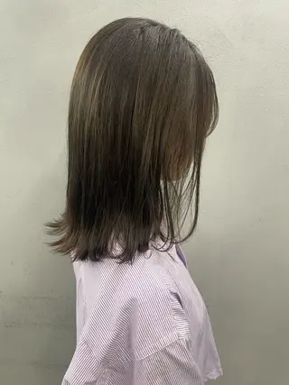 セミロング カラー #tag  田島 純奈のヘアスタイル