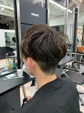 パーマ メンズ メンズ特化フェード パーマ小林裕史のヘアスタイル