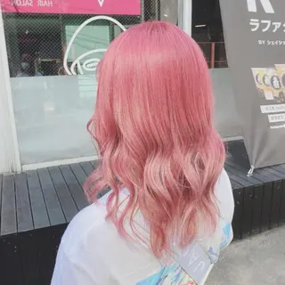 ロング カラー ヘアアレンジ メンズ キッズ ブリーチの髪様 MASATOのヘアスタイル