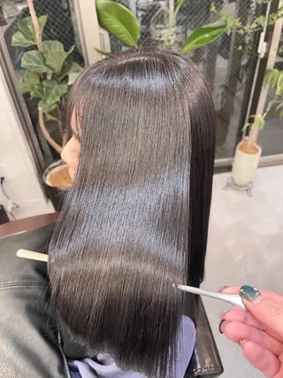 ロング 髪質改善で 憧れの潤艶美髪にのヘアスタイル