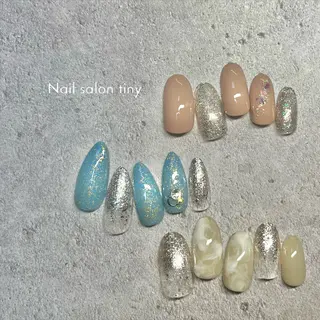 ネイル Nail salon tiny🩵のネイルデザイン
