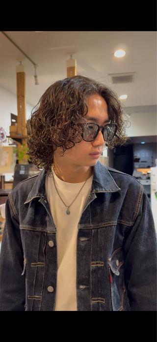 パーマ メンズ 年間2000名担当◎ パーマ職人/仲原佑樹のヘアスタイル