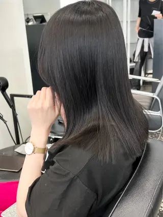 セミロング カラー HARU//原宿🤍 リピート率NO.1のヘアスタイル