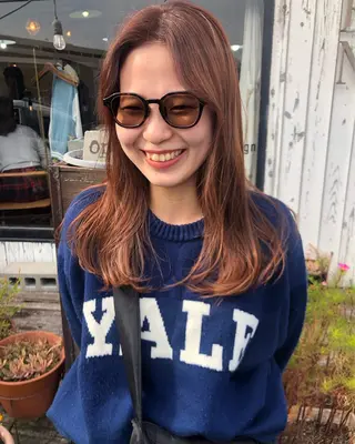 ロング カラー デザインカット🎨 ボブおざきのヘアスタイル