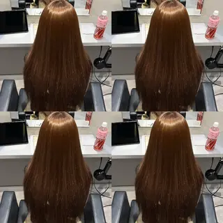 セミロング 🦋REISA🦋 エクステ×ハイトーンのヘアスタイル
