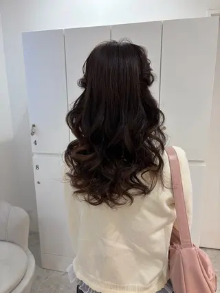セミロング ヘアアレンジ ヘアセット/レイヤー 縮毛矯正/はるか🎀のヘアスタイル