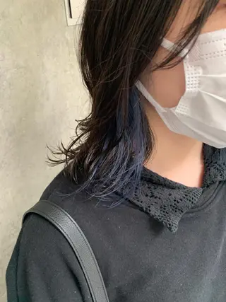 ミディアム カラー ヘアアレンジ 垢抜けカラー ヒロムのヘアスタイル