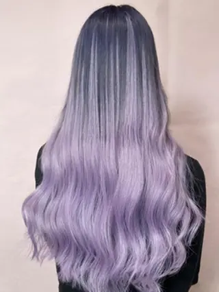 ロング カラー ヘアアレンジ 大阪レミーエクステ チビ編み込みのヘアスタイル