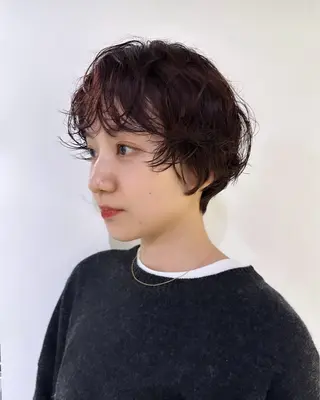 ショート パーマ 池袋/レイヤー ハッシュカット/ゆめのヘアスタイル