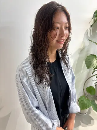 ロング パーマ ayaka #パーマ#アレンジのヘアスタイル
