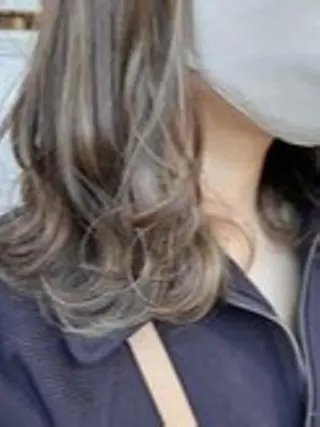 ミディアム 髪質改善カラー透明感 ダブルカラー幕田のヘアスタイル