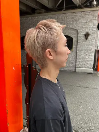カラー メンズ スダユーヤ 💫推しカラーウルフのヘアスタイル