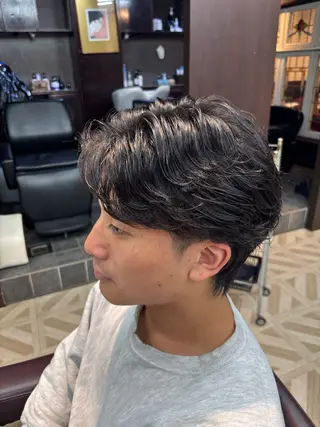 パーマ メンズ 柏木 彩夏のヘアスタイル