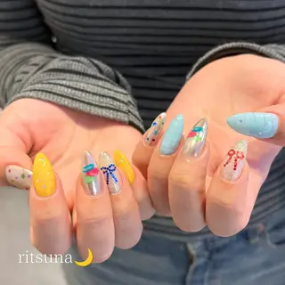ネイル ritsuna🌙 nail 堺筋本町のネイルデザイン