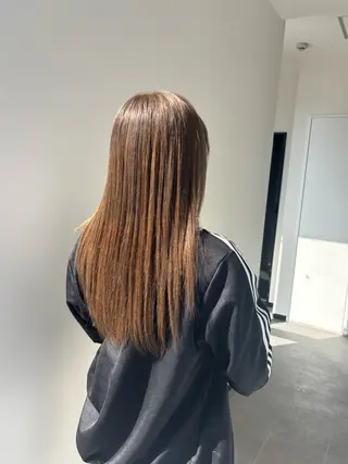セミロング カラー ヘアカラー&縮毛矯正 STAR☆RIVERのヘアスタイル