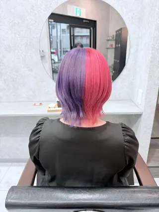 ショート カラー 🌺ハイトーン🌺 矢葺 なぎさ🌺🌺のヘアスタイル