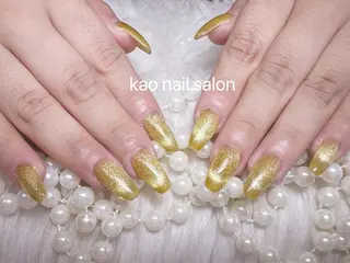 ネイル kao nail マグネット/長さだしのネイルデザイン