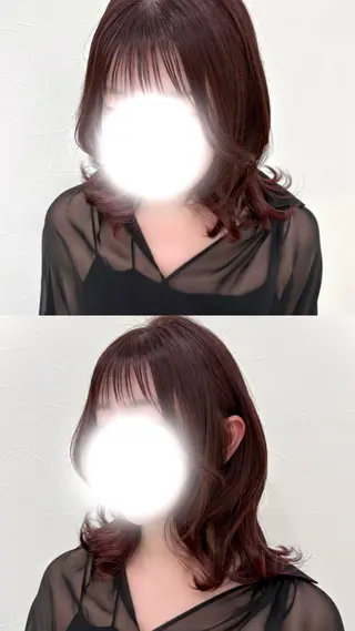 カラー 河合 愛実のヘアスタイル