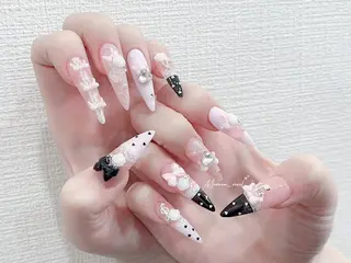 ネイル MoMoA Nail ネイル長さ出し専門店のネイルデザイン