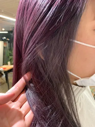 ロング カラー ヘアアレンジ 🐝岡本 柚葉🐝のヘアスタイル