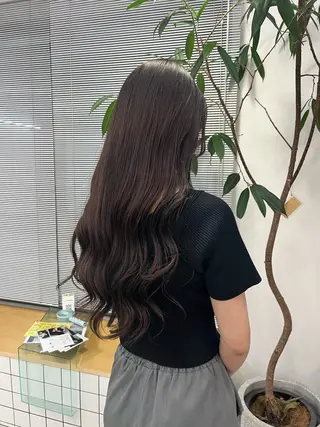 ロング カラー 似合わせ艶感カラー/ オリーブ/チカ🎀のヘアスタイル