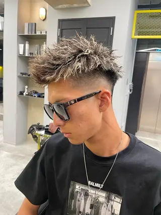 ショート カラー パーマ メンズ ショートスタイル RYOSUKEのヘアスタイル
