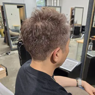 ショート メンズ カラー ハヤシ マユ ✂ 府中美容室のヘアスタイル