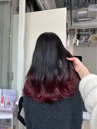 ロング カラー カラーモデル募集♩ ALIVEりんのヘアスタイル