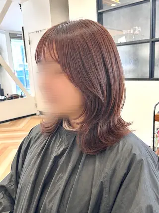 ミディアム ✨長岡市韓国レイヤー /髪質改善/山下竣介のヘアスタイル