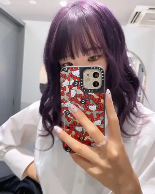 ミディアム カラー ヘアアレンジ 🫧髪質改善/透明感 レイヤー/サスケ🫧のヘアスタイル