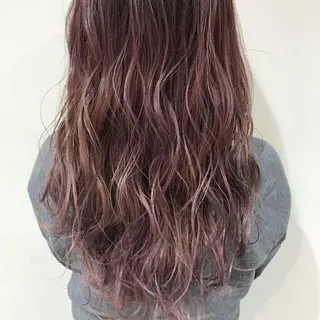 セミロング カラー 髪質改善カラー韓国風 レイヤーtudaのヘアスタイル