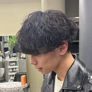 ショート パーマ 堀合駿輔/パーマ/ 波巻き/縮毛/ボブのヘアスタイル
