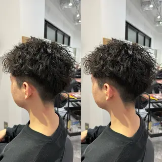 メンズ 藤沢メンズ特化/パー マ/レイヤーカットのヘアスタイル