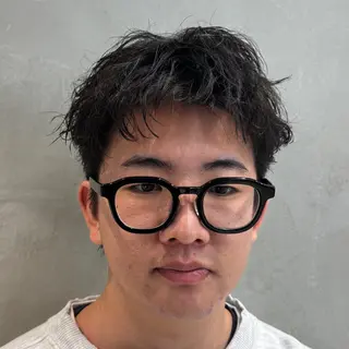 ショート パーマ メンズ メンズパーマ特化 【八王子】鈴木 惟人のヘアスタイル