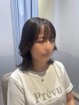 ミディアム カラー Eleanor枚方店 店長 飛鳥 薫のヘアスタイル