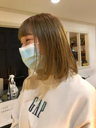 セミロング カラー eri kinjoのヘアスタイル