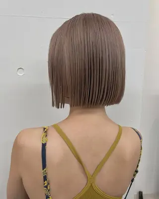 しょうのともき ボブ／ブラウンカラーのヘアスタイル