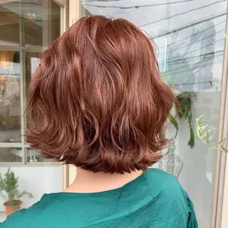 カラー めんどり まこのヘアスタイル