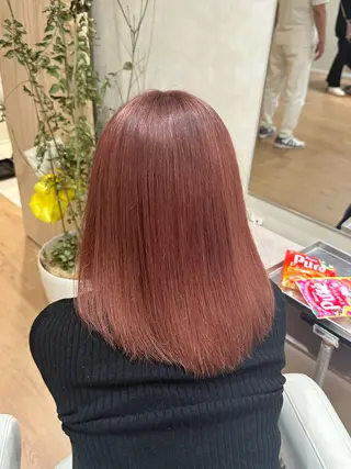 ミディアム 巻ける髪質改善🫧ハ イライト/永田汰伊智のヘアスタイル