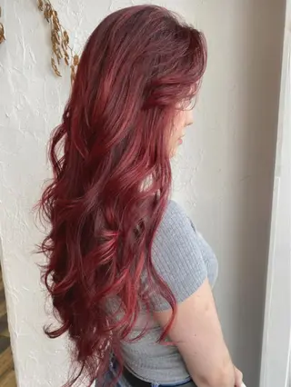ロング カラー パーマ ヘアアレンジ ネイル 豊橋美容院 ソンリエのヘアスタイル