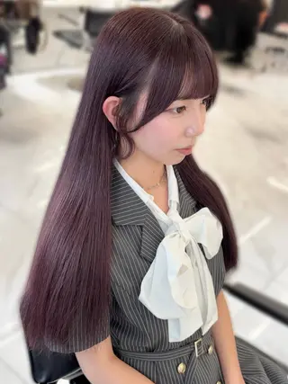ロング カラー 盛れる顔周り🤍渋谷 Risa🎀のヘアスタイル