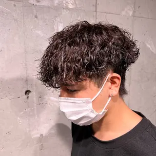 ショート カラー パーマ ヘアアレンジ メンズ キッズ 🔷横浜1のパーマ 職人🔷将太郎のヘアスタイル