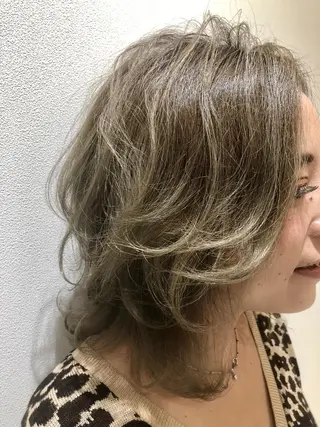 ミディアム カラー ✨ケア×デザイン🎨 杉本賢人のヘアスタイル
