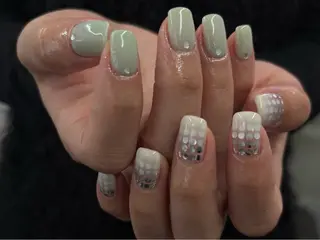ネイル rina ニュアンス♡ワンホンのネイルデザイン