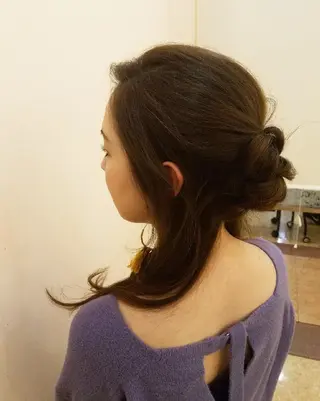 ロング ヘアアレンジ 美谷添(ミヤゾエ) まどか大人ヘアサロンのヘアスタイル