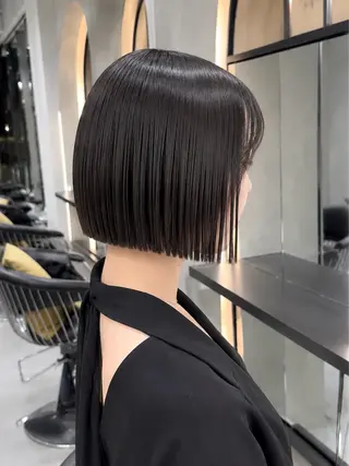 ショート 💙レイヤー縮毛矯正 大宮/虎白💙のヘアスタイル