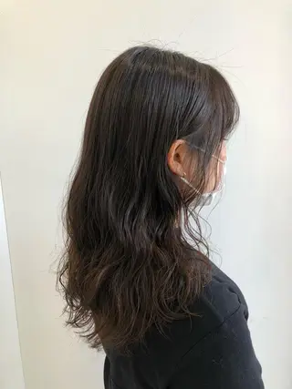 セミロング パーマ レイヤー/ハイトーン 🧸SENAのヘアスタイル