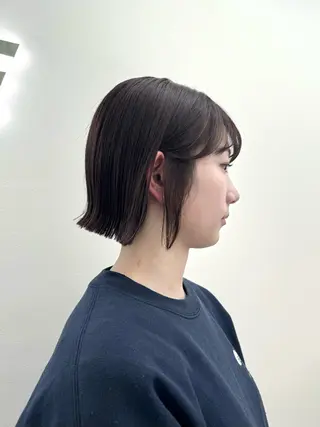 ショート カラー ヘアアレンジ 縮毛矯正🤍 ボブ/ HIKARIのヘアスタイル