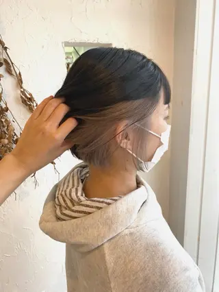 ショート カラー パーマ ヘアアレンジ ネイル 豊橋美容院 ソンリエのヘアスタイル